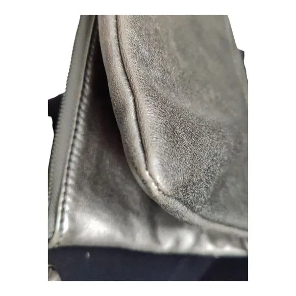 Hobo Int'l Raine Aged Silver Large Leather Clutch w/tassel Outer Zip Compartment - Picture 7 of 16